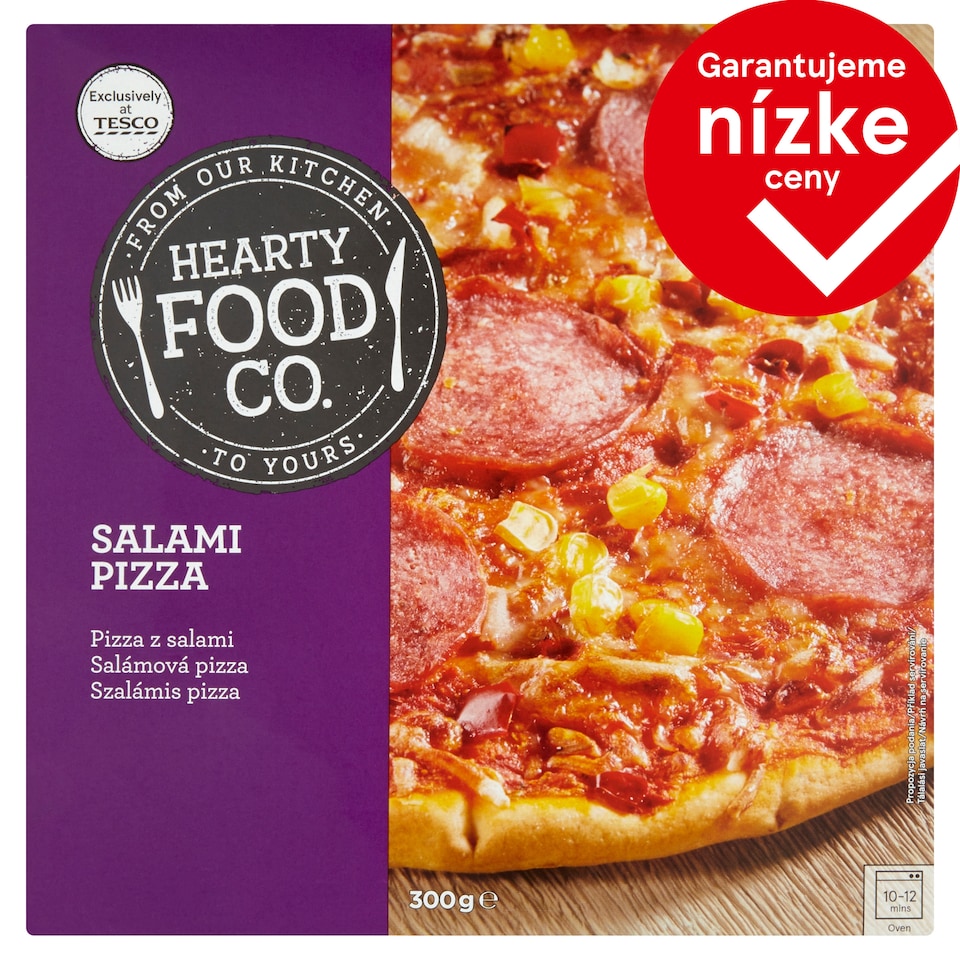Hearty Food Co. Salámová pizza 300 g
