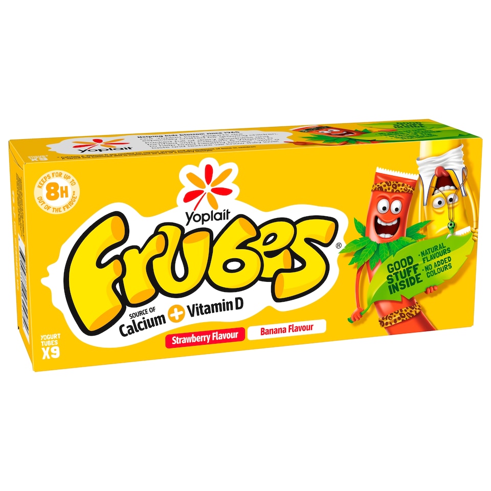 image 1 of Frubes Banana And Strawberry Yogurts 9X37g