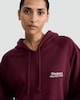 image 1 of F&F Active Cotton Rich Weekend Wellness Studio Hoodie in Burgundy