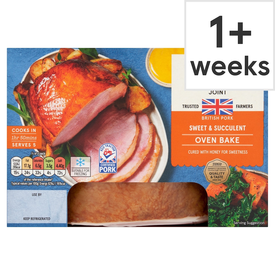 TESCO HONEY CURE GAMMON JOINT 1KG