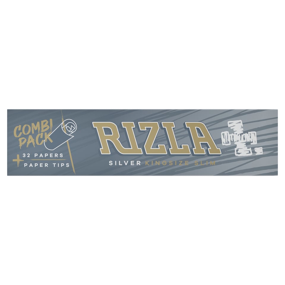 Rizla Super Thin Silver King Size Slim Combi Pack 32 Pack