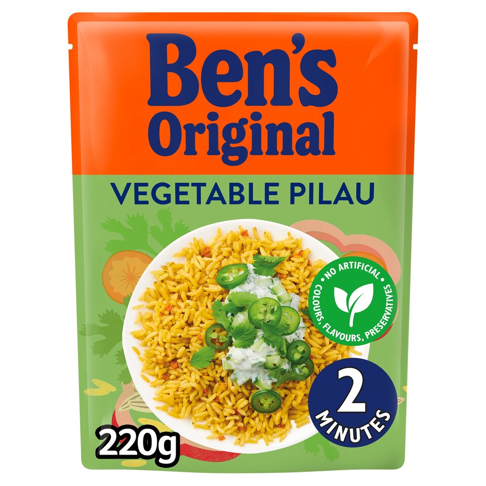 image 1 of Ben's Original Vegetable Pilau Rice 220G