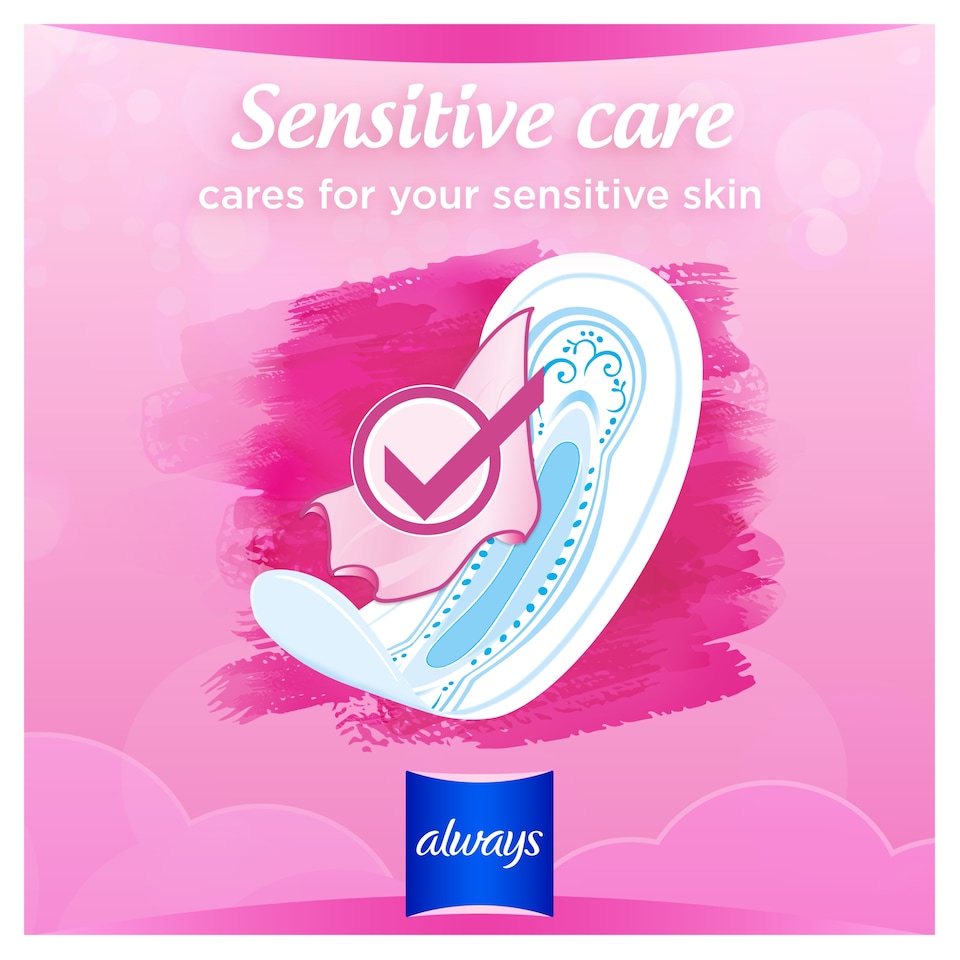 image 1 of Always Sensitive Normal Size 1 Sanitary Towels 16 Pack