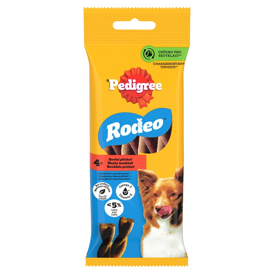 Pedigree Rodeo Hovädzia príchuť 4 ks 70 g
