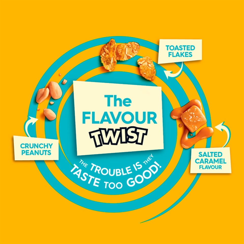 image 1 of Kellogg's Crunchy Nut Salted Caramel Breakfast Cereal 375g