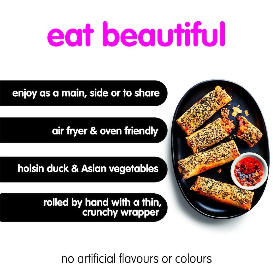image 1 of itsu 4 hoisin duck jumbo spring roll 300g