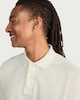 image 1 of F&F Cotton Rich Textured Polo Shirt in Ecru