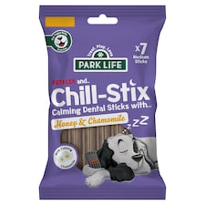 PARK LIFE Chill-Stix Dog Calming Dental Sticks Honey and Chamomile (7 Pack) 180g