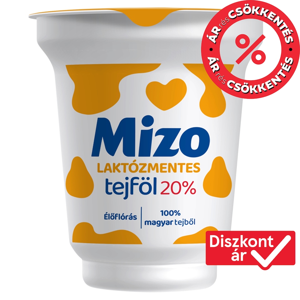Mizo laktózmentes tejföl 20% 150 g  1. kép