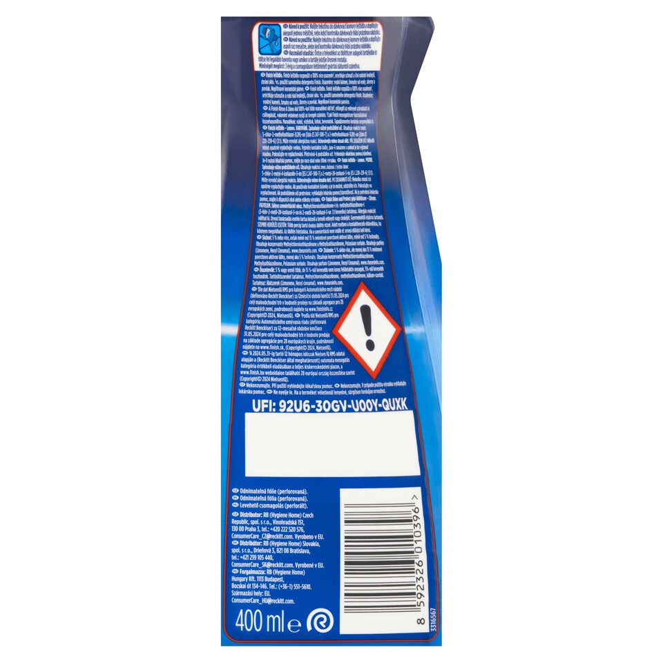 image 1 of Finish Rinse & Shine Aid Lemon 400 ml