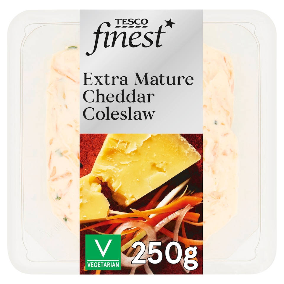 Tesco Finest Extra Mature Cheddar Coleslaw 250g (C)
