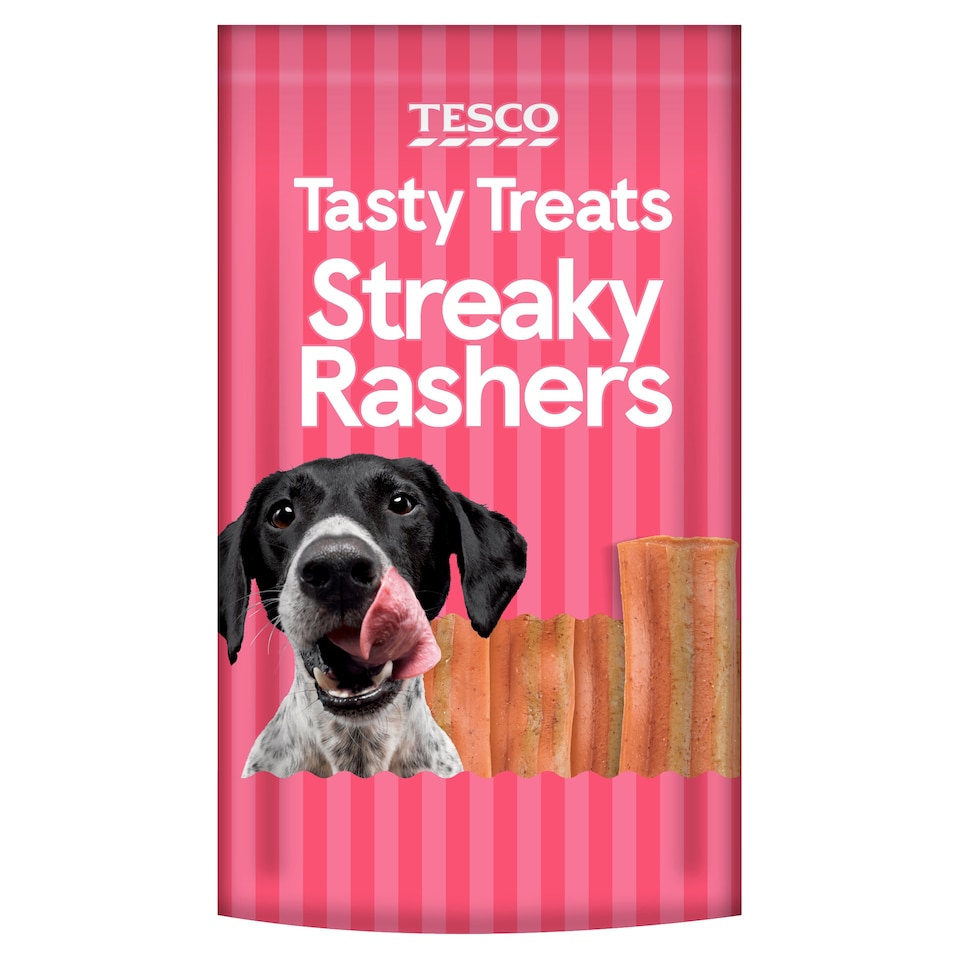 image 1 of Tesco Streaky Rashers Dog Treats 140G