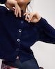 image 1 of F&F Knitted Crew Neck Cardigan in Navy