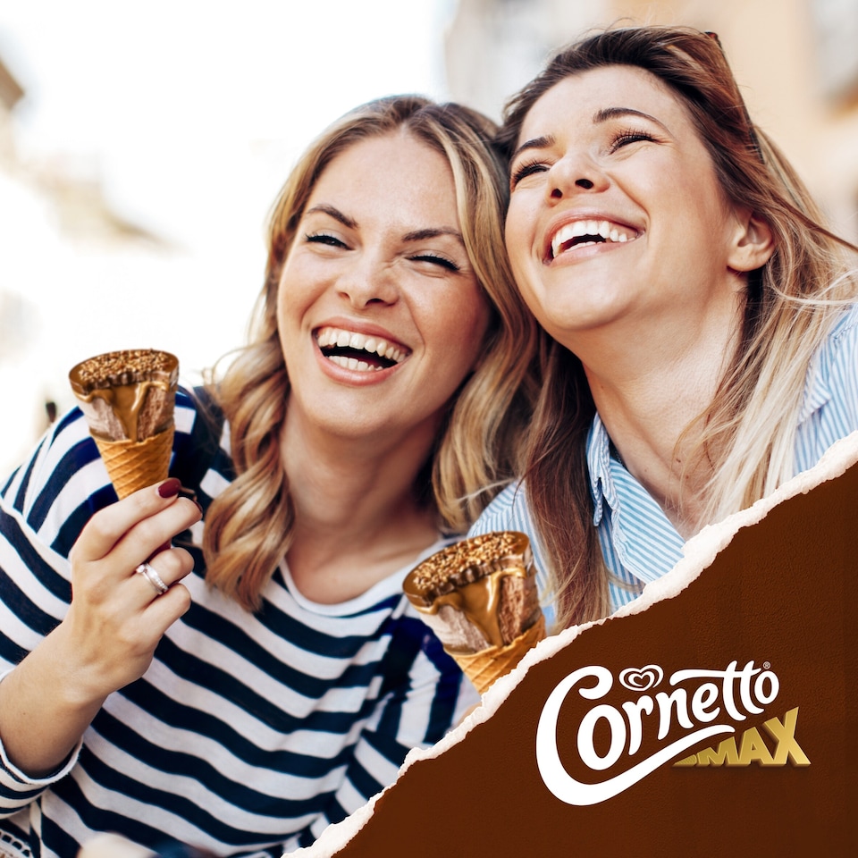 image 1 of Cornetto MAX Hazelnut & Chocolate 4 x 90 ml
