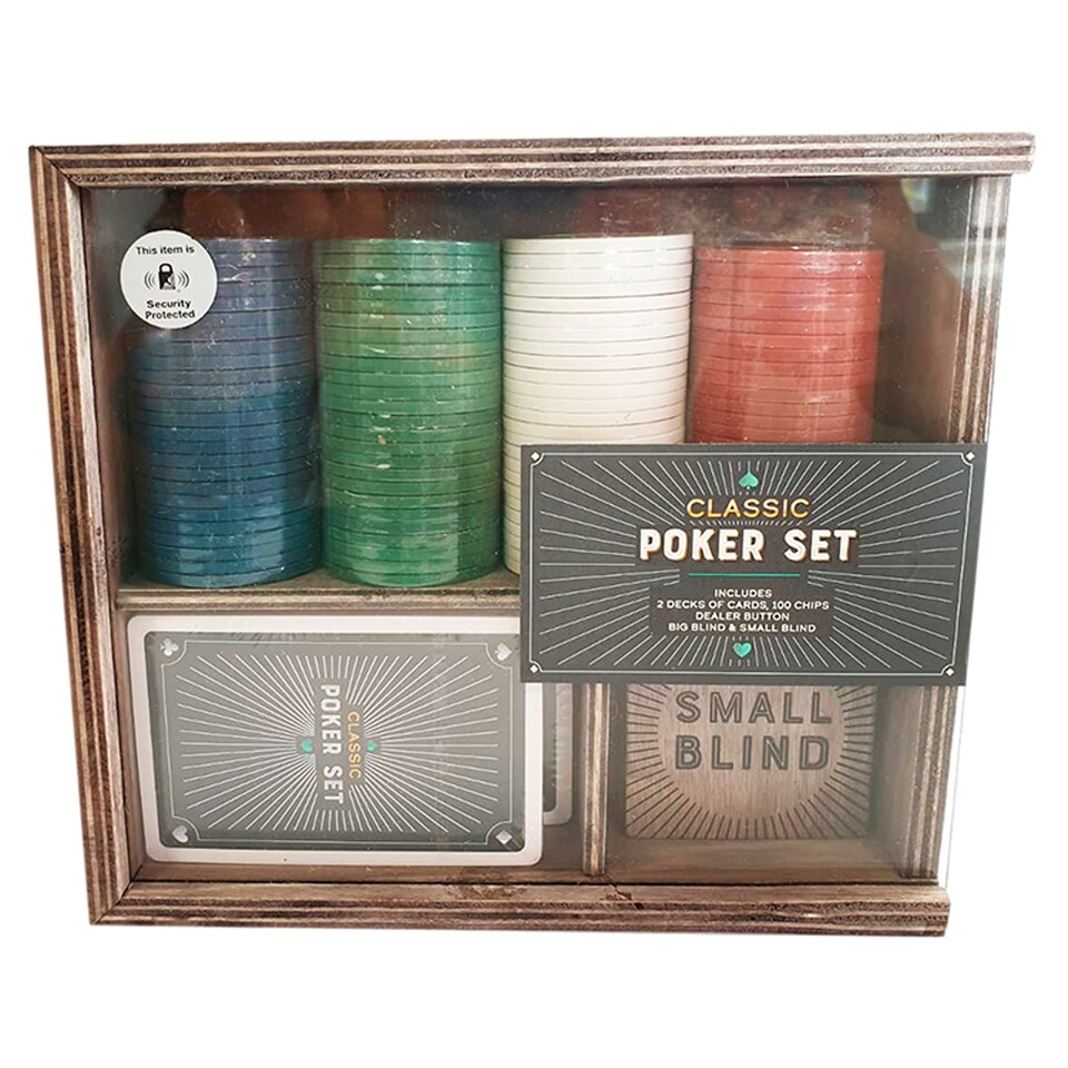 Wooden Poker Set