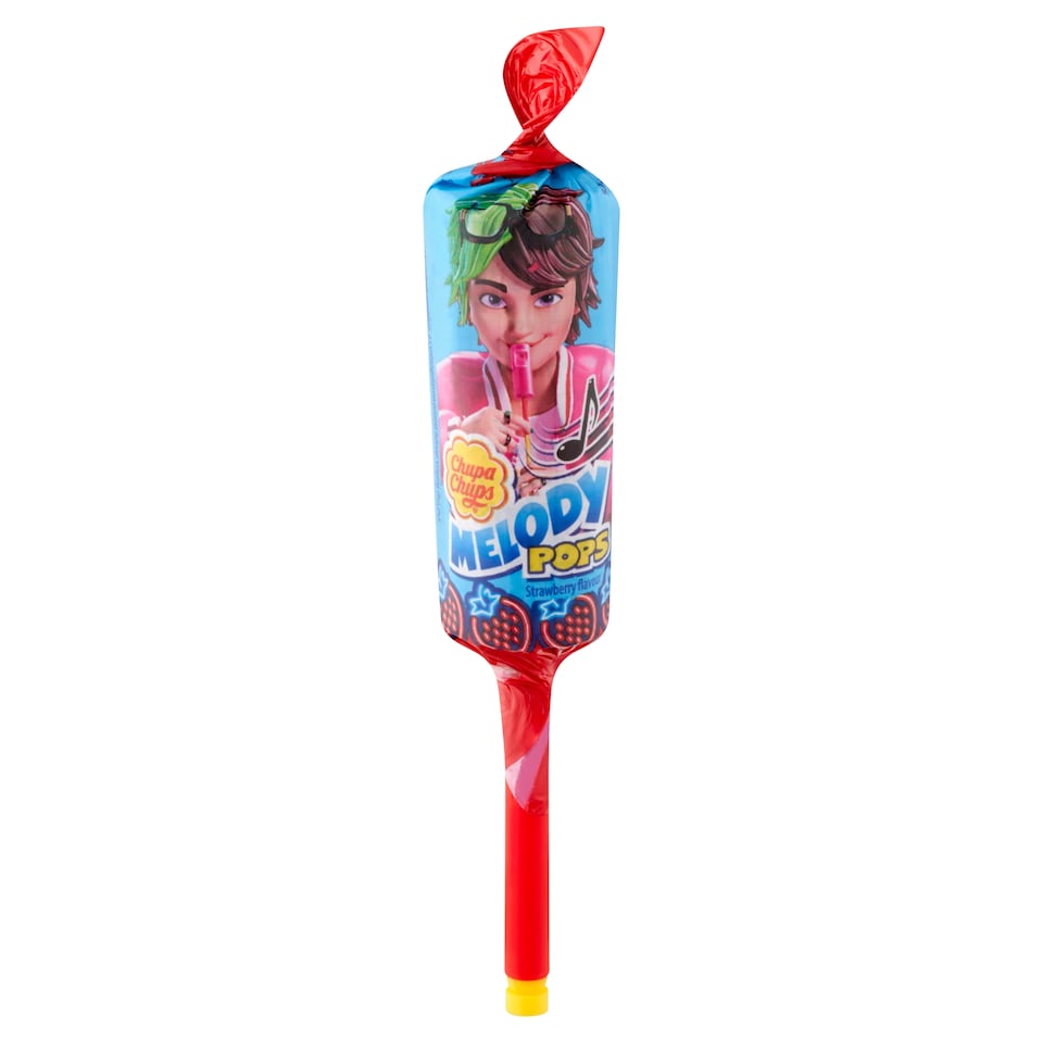 Chupa Chups Melody Pops eper ízű nyalóka 15 g