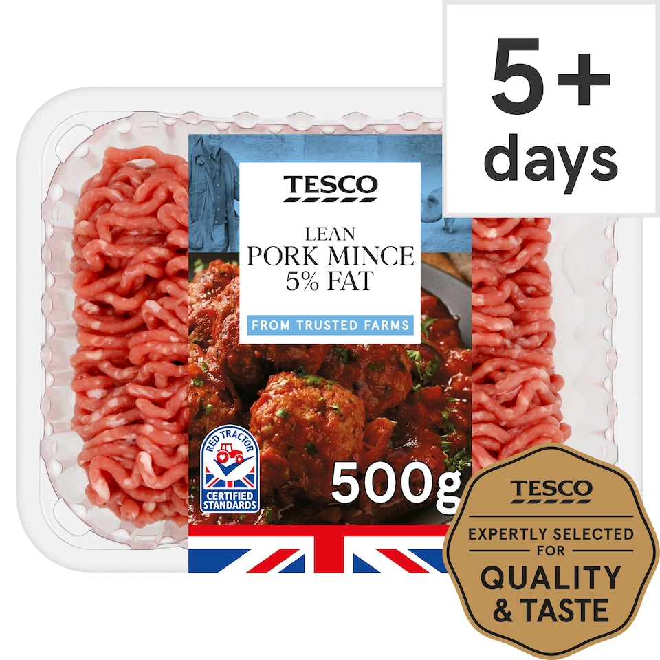Tesco Lean Pork Mince 5% Fat 500g