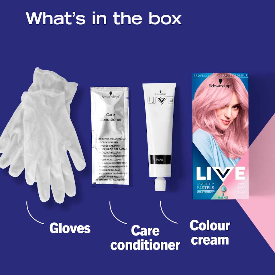 image 1 of Schwarzkopf Ultra Brigt Pretty Pastels Rose Gold Hair Dye