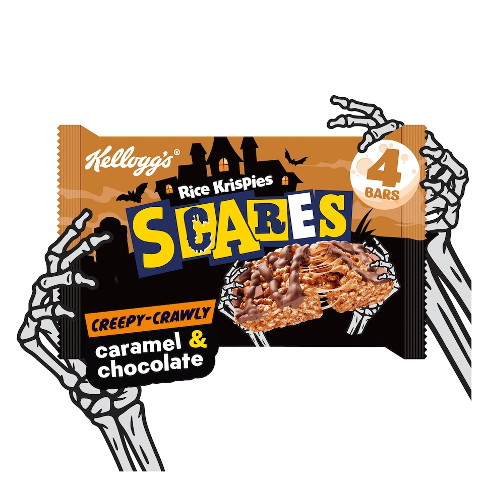 image 1 of Kellogg's Rice Krispies Squares Caramel & Chocolate Snack Bars 4x36g