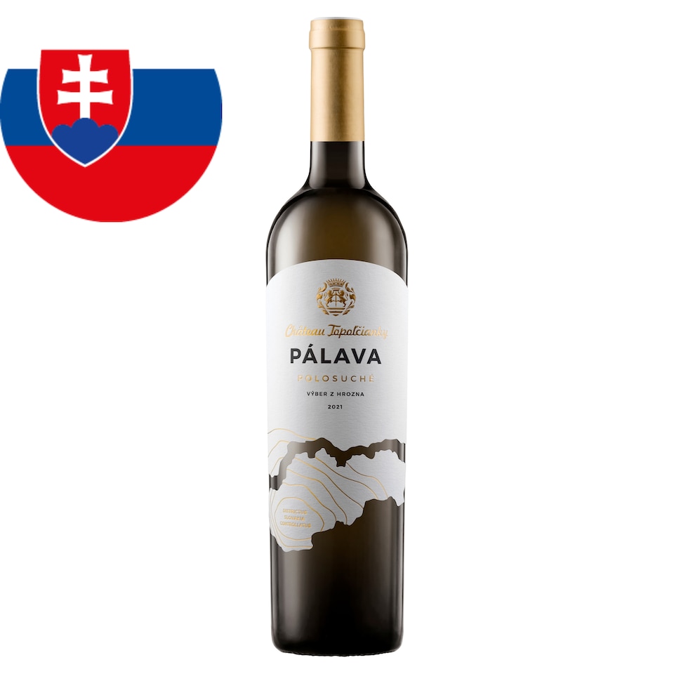 Château Topoľčianky Pálava Selection of Grapes Slovak Wine with CH.O.P White Semi-Dry 0.75 L