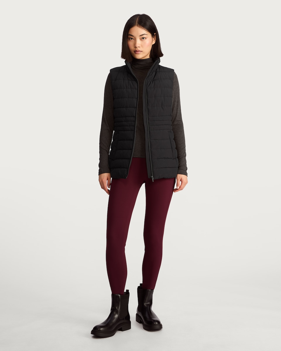 image 1 of F&F Quilted Shower Resistant Gilet in Black