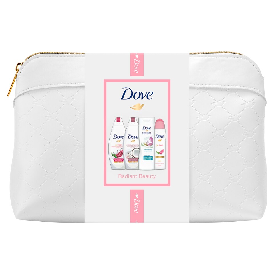 image 1 of Dove Radiant Beauty Wash Bag Gift Set