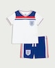 image 1 of England Pure Cotton T-shirt & Shorts Set in White