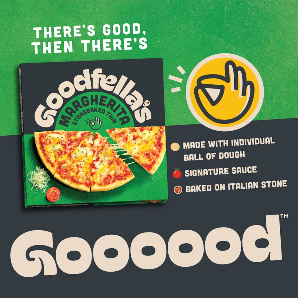 image 1 of Goodfella's Stonebaked Thin Margherita Cheese Pizza 334g