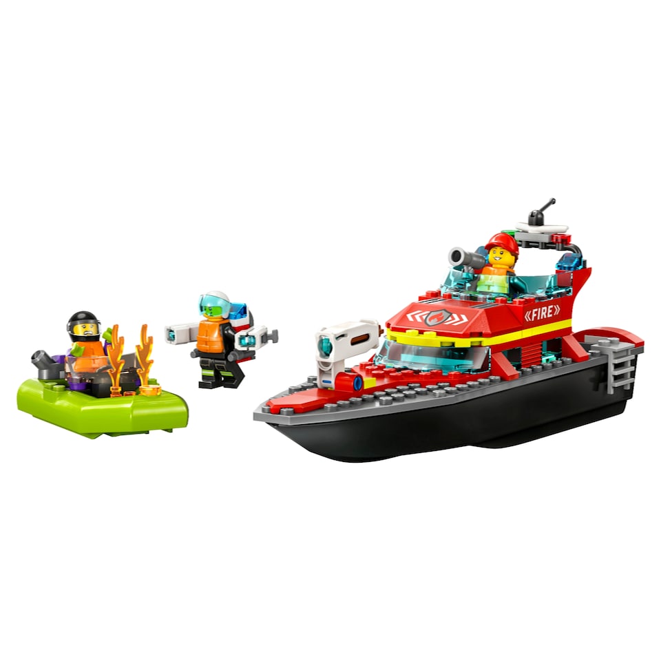 obrázok 1 z LEGO City 60373 Hasičská záchranná loď a čln