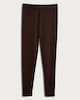 image 4 of F&F Medium Warmth Faux Fur Lined Leggings in Brown