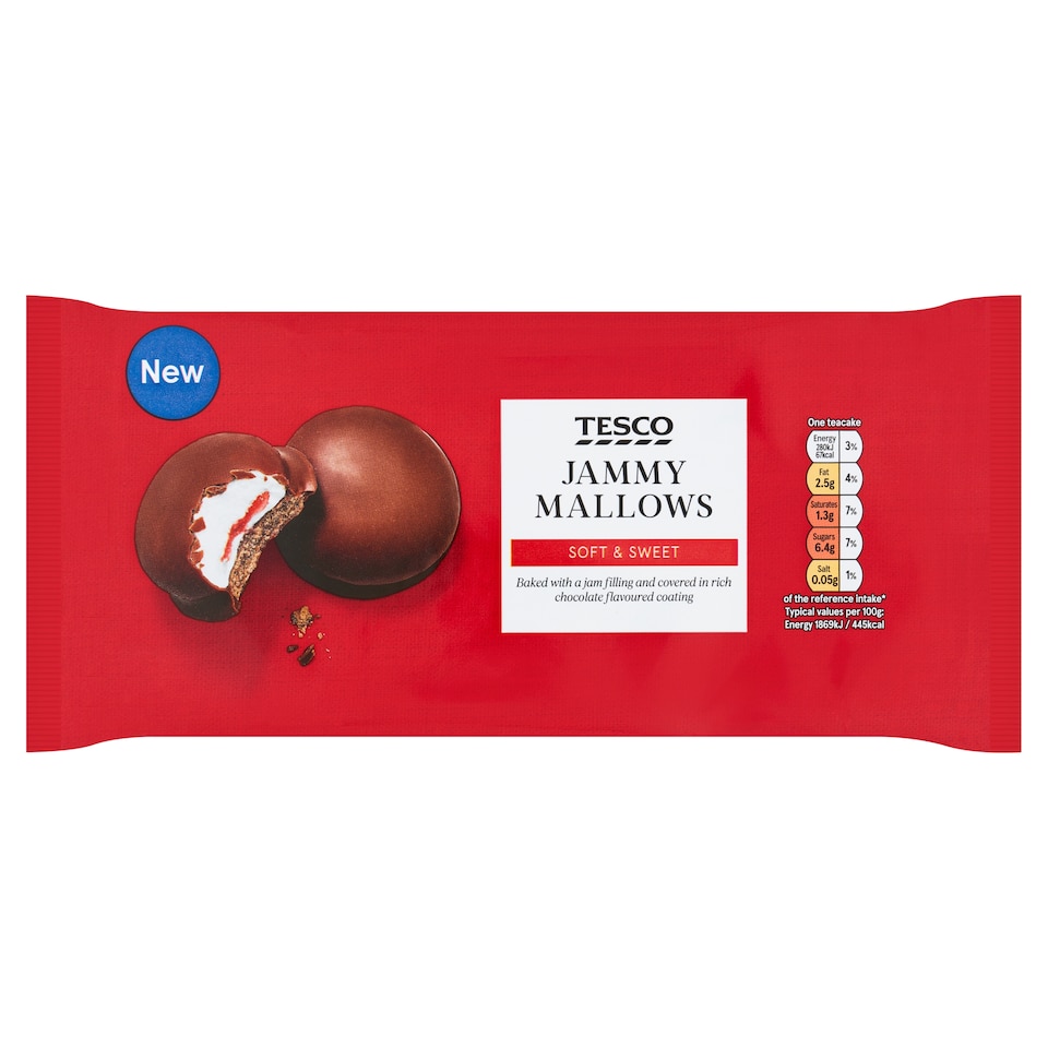 Tesco Jammie Mallows 120g