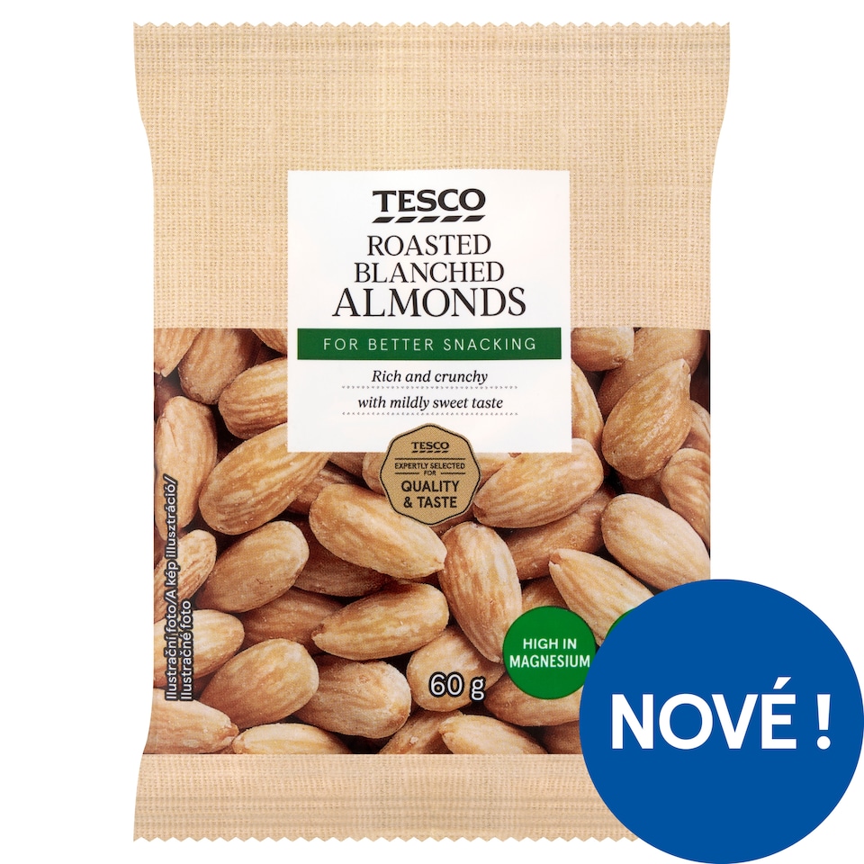 Tesco Roasted Blanched Almonds 60g