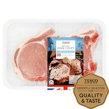 Tesco Pork Loin Chops 2 Pack 450G