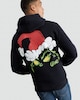 image 2 of The Grinch Slogan Hoodie in Black