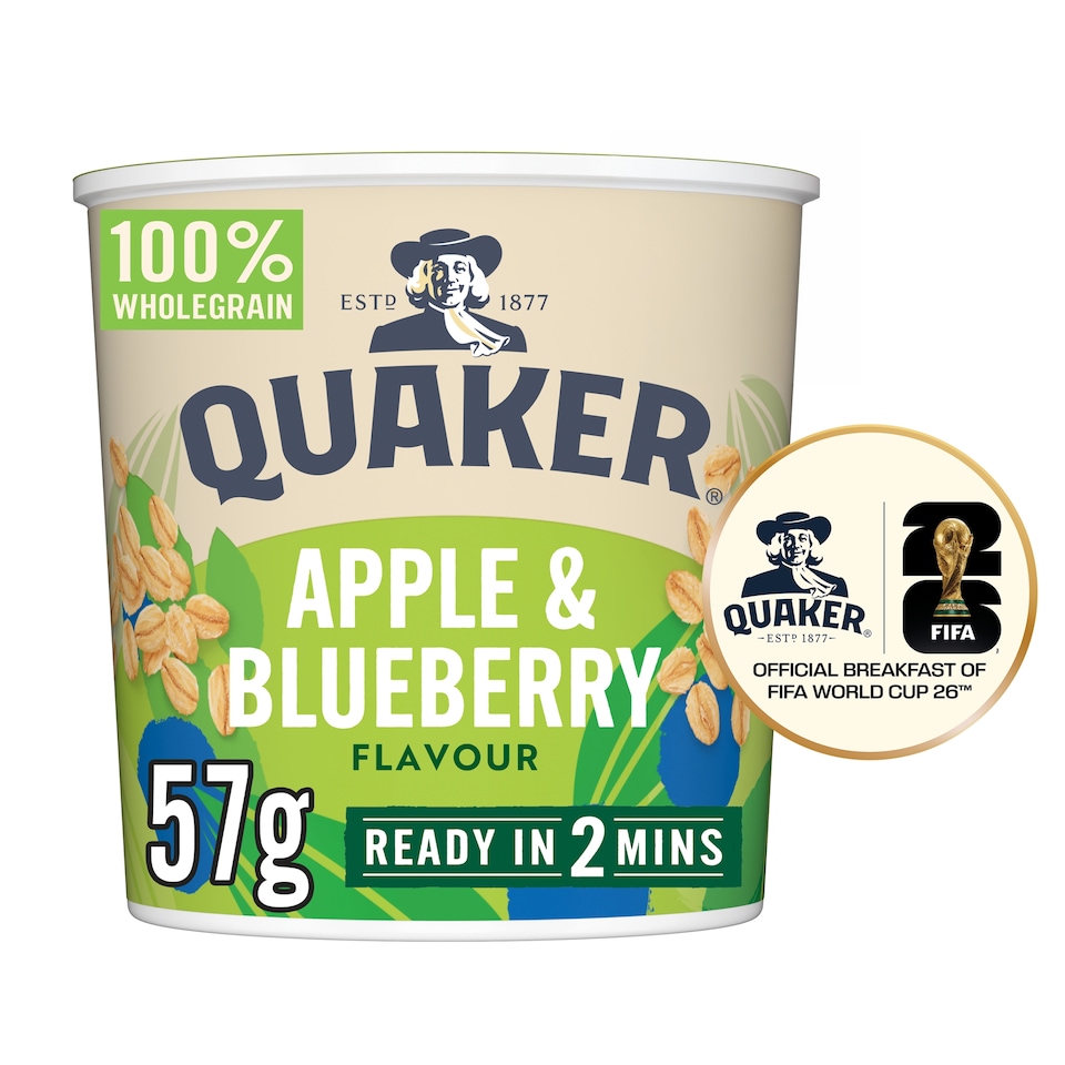 image 1 of Quaker Oat So Simple Apple & Blueberry Porridge Pot 57g