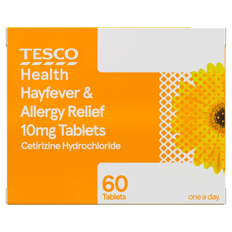 Tesco Health Cetirizine Hayfever & Allergy Relief Tablets 60s