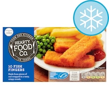 Hearty Food Co 10 Fish Fingers 250G