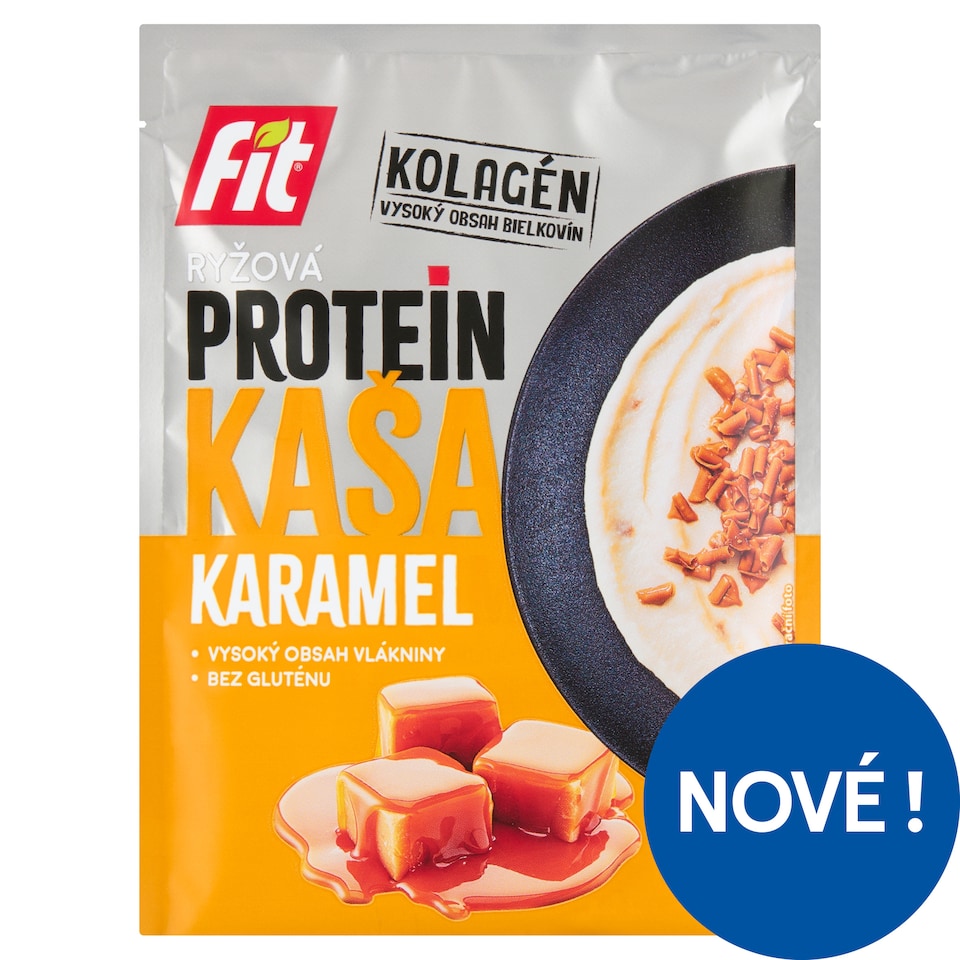 image 1 of Fit Cereal Mix for Rice Porridge with Collagen, Protein and Caramel Pieces 50g