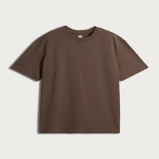 The F&F Edit Pure Cotton Heavyweight Oversized T-Shirt in Stone