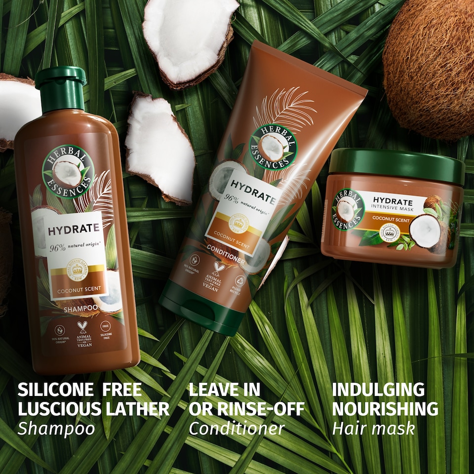 image 1 of Herbal Essences Hydrate Coconut Shampoo 350Ml