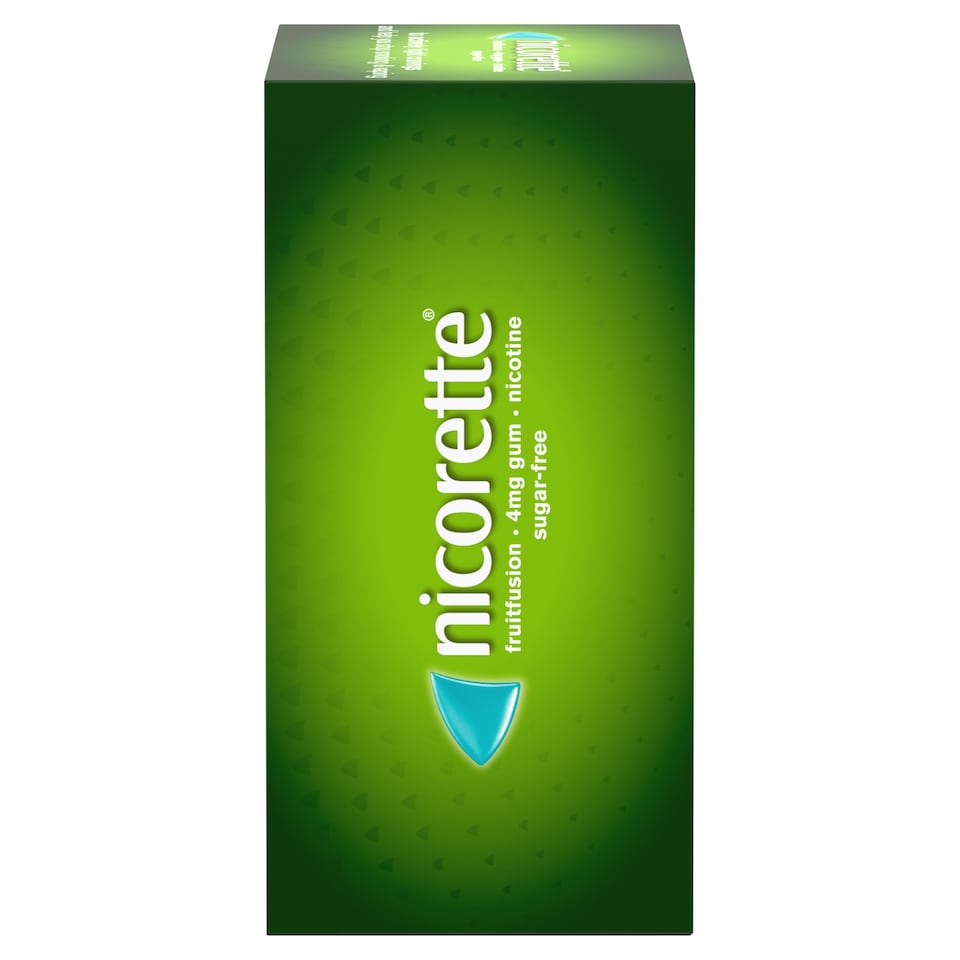 image 1 of Nicorette Stop Smoking Aid 4mg Nicotine Gum - Fruitfusion 105s