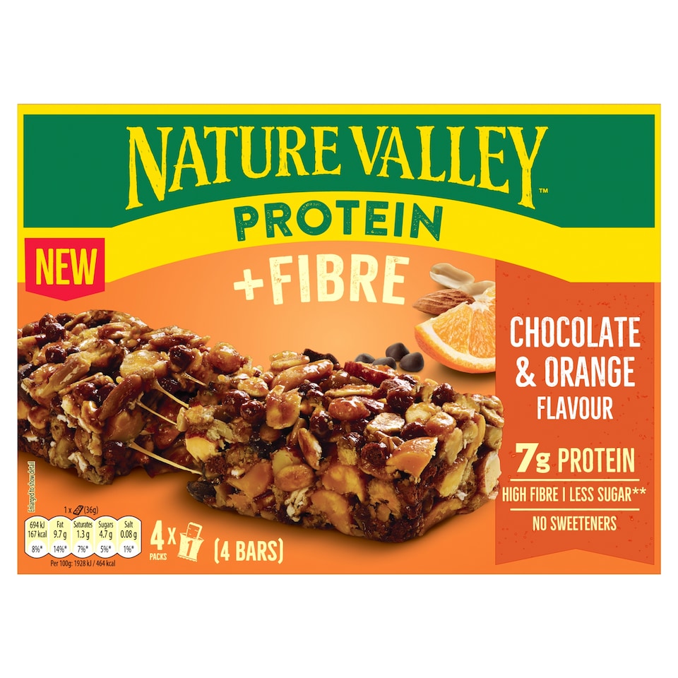 Nature Valley Protein Chocolate & Orange 4 x 36g