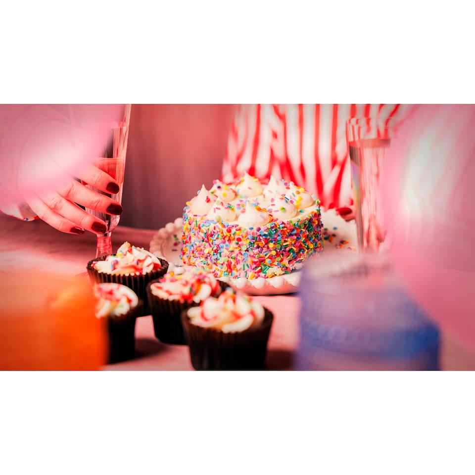 image 1 of Little Big Cake Paint the town Red Velvet cake Bento box