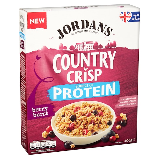 Jordans Protein Berry Burst Cereal 400G Tesco Groceries