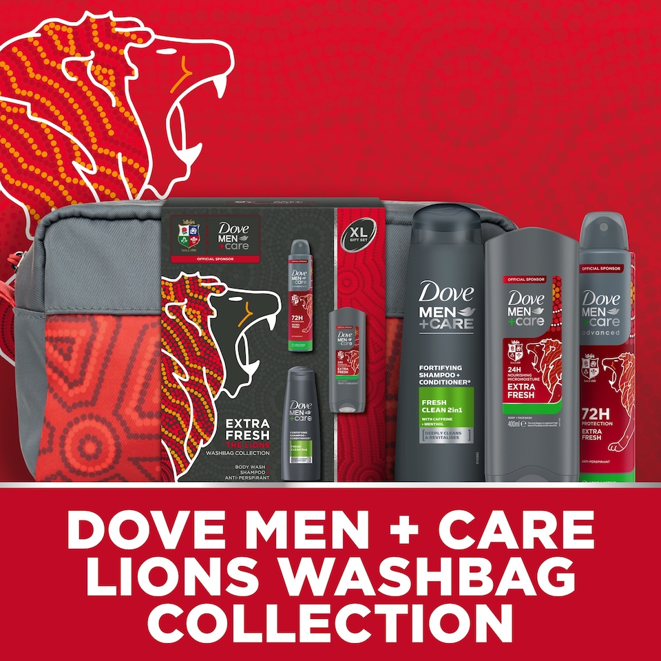 image 1 of Dove Men + Care Lions Washbag Collection Gift Set