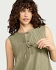 image 2 of F&F Textured Tie Front Co-ord Top in Green