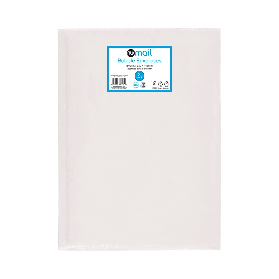 Nu;Mail Large Bubble Envelope 3 Pack