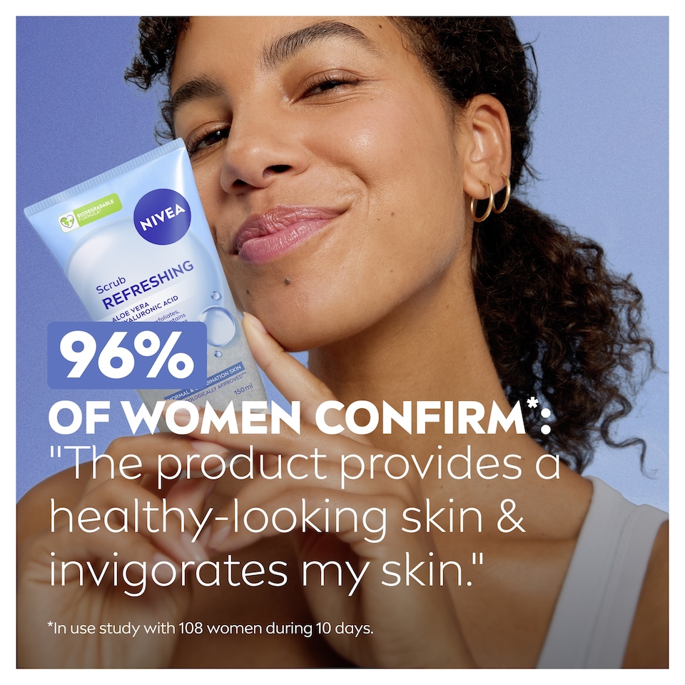 image 1 of NIVEA Refreshing Exfoliating Face Scrub 150ml