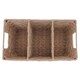 image 4 of F&F Home Natural 3 Section Storage Basket 