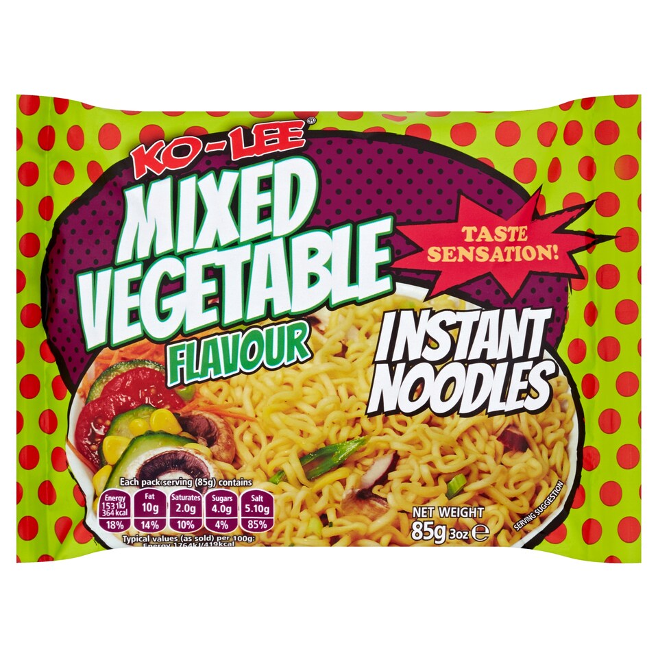 Ko-Lee Instant Noodles Mixed Vegetable Flavour 85G